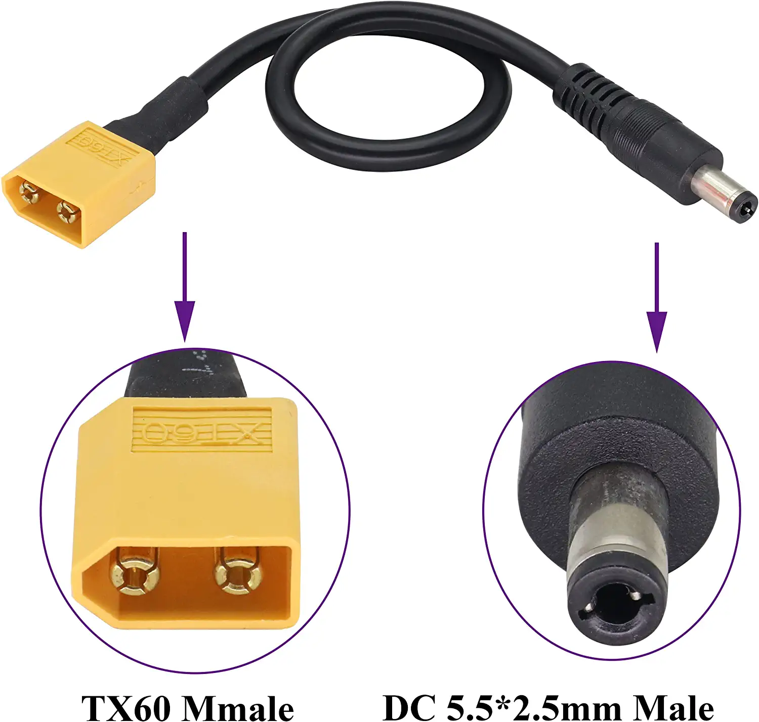 XT60 Adapter Cable XT60 Male t - Drone Racing Gate ulasan dan harga