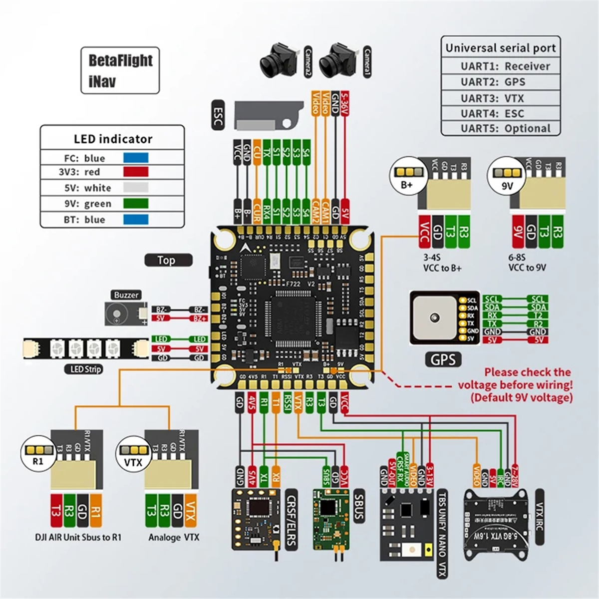 【2025-Electronics】{F722 V2 Fli - Drone Racing Flight Controller ulasan dan harga