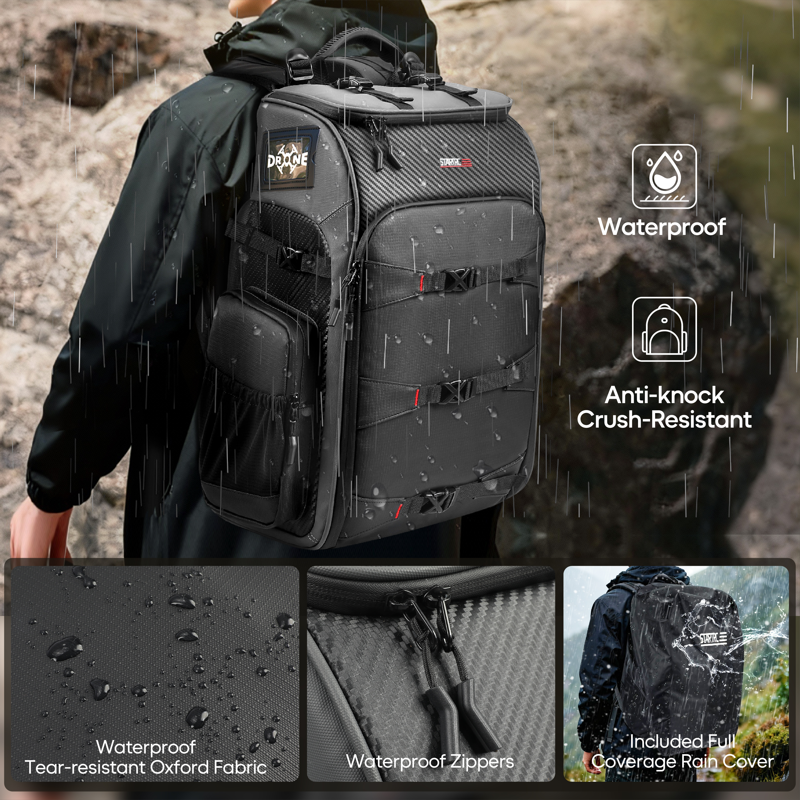 FPV Drone Backpack 40L Profess - Drone Racing Goggles ulasan dan harga